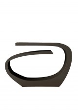 Amon Console Table W100 - White / Black Amon Console Table W100 - White / Black